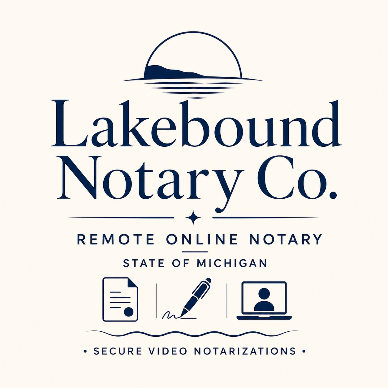Lakebound Notary Co. Michigan remote online notary